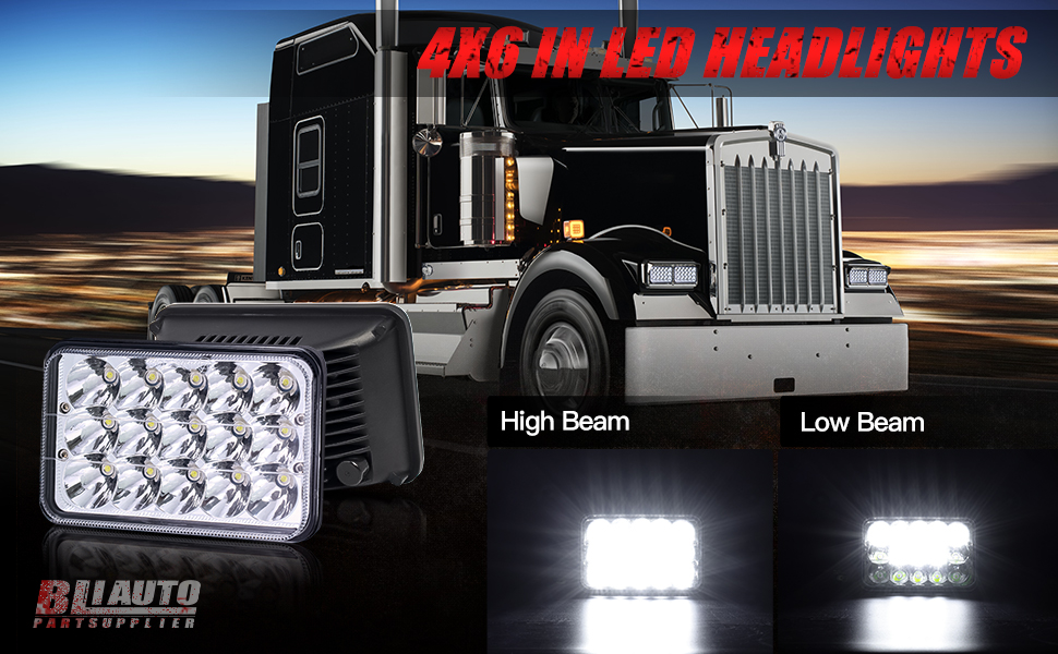 4x6 head lights 2pcs