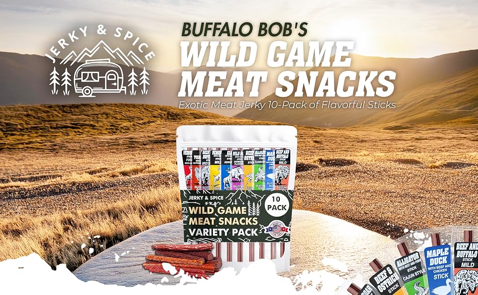 pack meat men wild jerky regalo sampler game exotic assortment beef picante sticks gifts variety