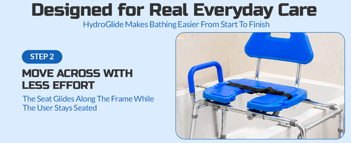 Platinum Health Sliding Shower Chair HydroGlyde