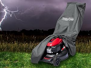 Tough Cover Lawn Mower Cover, Heavy Duty 600D Marine Grade Fabric.