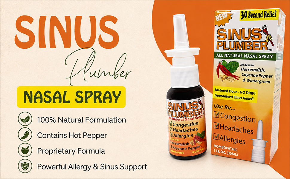 Sinus Plumber Original Pepper Nasal Spray