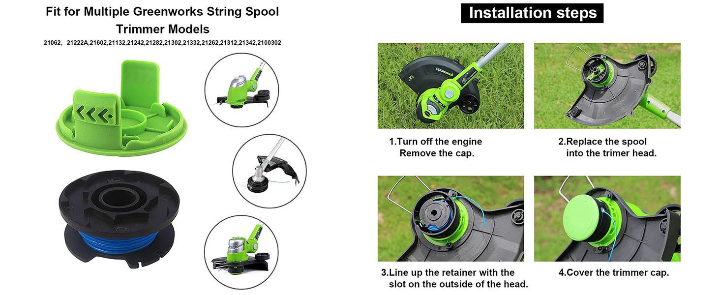 greenworks string trimmer line