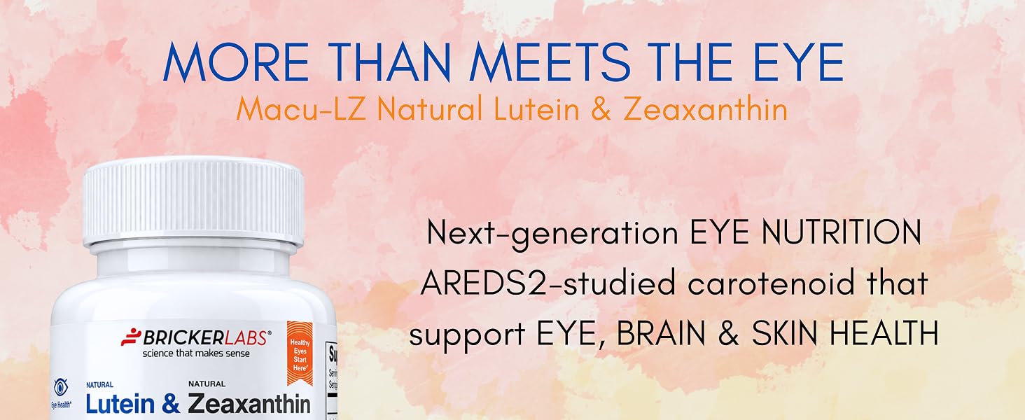 Natural Lutein + Zeaxanthin for Eyes, Brain &amp;amp; Skin