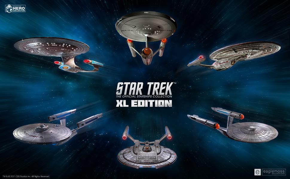 Star Trek XL edition, Star Trek star ships, Hero Collector, Eaglemoss