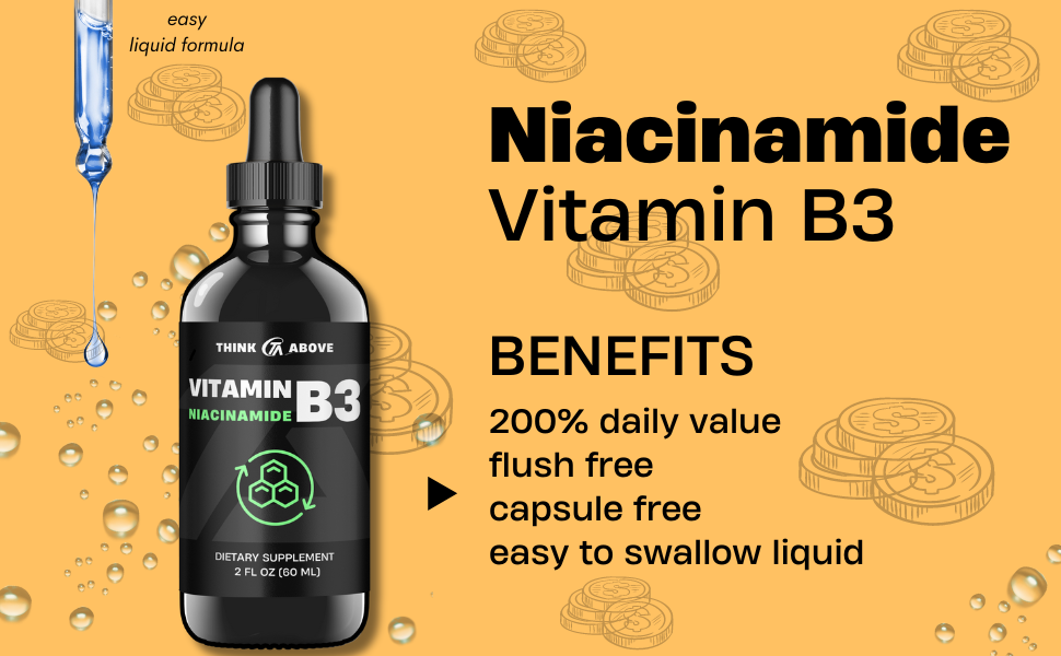 niacin bottle with dropper and drops