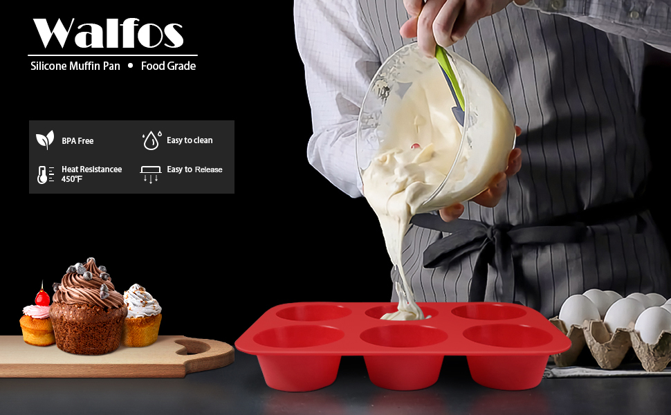 Walfos Texas Muffin Pan Set