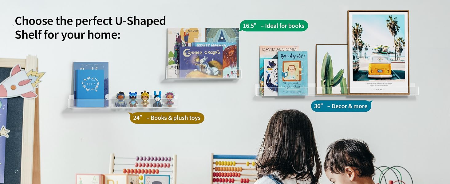 acrylic bookshelf for kids room
