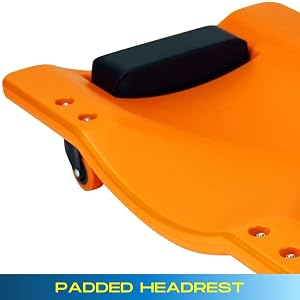Pro-Lift Plastic Creeper 36 inch 300 Lbs Padded Headrest