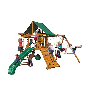 High Point II Swing Set with Kids