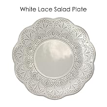 embossed stoneware dinnerware salad plate dish dishwasher microwave safe dining 16 piece set for 4