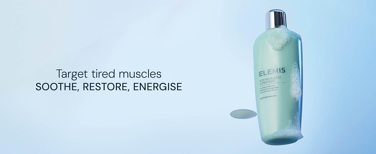 targets tired muscles to soothe, restore, and energize the body