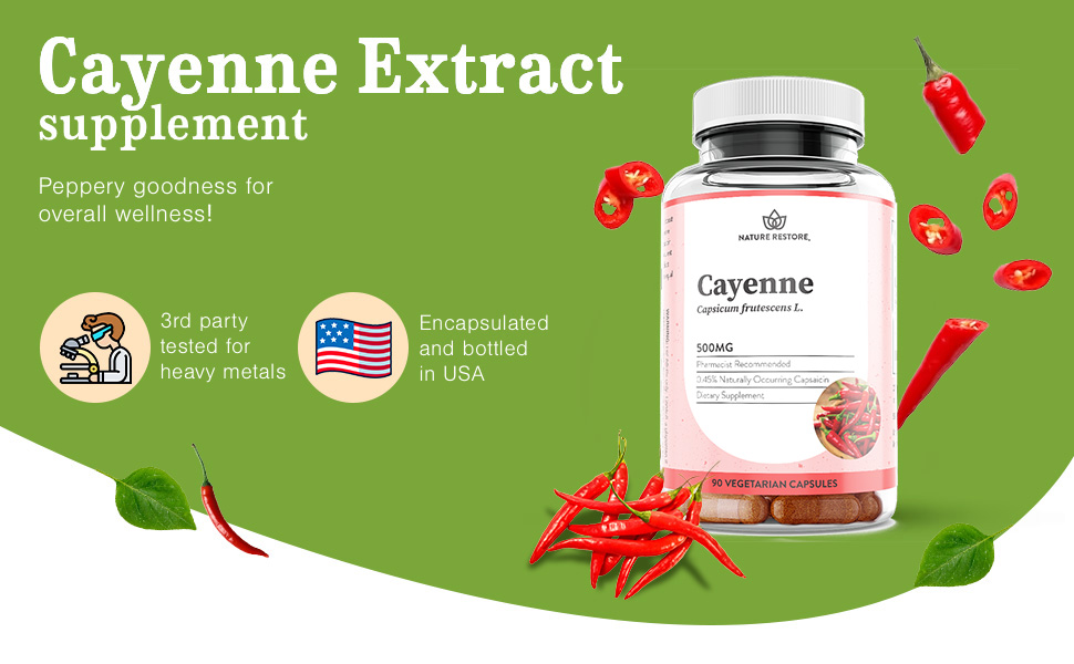 Nature Restore Cayenne Pepper Extract Supplement-SPN-SELR
