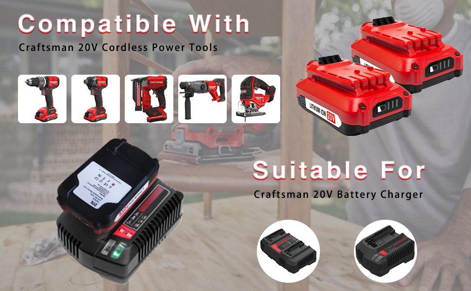 for Craftsman 20V Battery