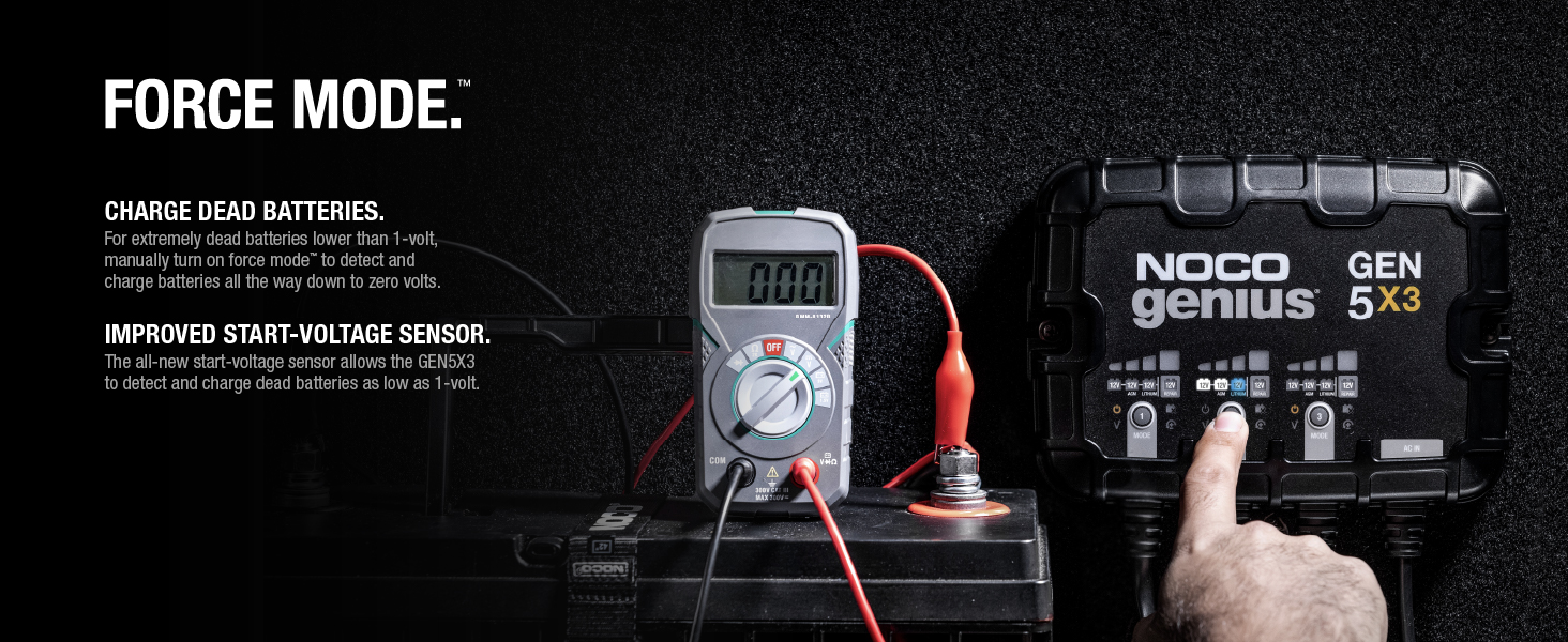 GEN5X3, 3-Bank, 15-Amp Fully-Automatic Smart Marine Charger, 12V Onboard Battery Charger