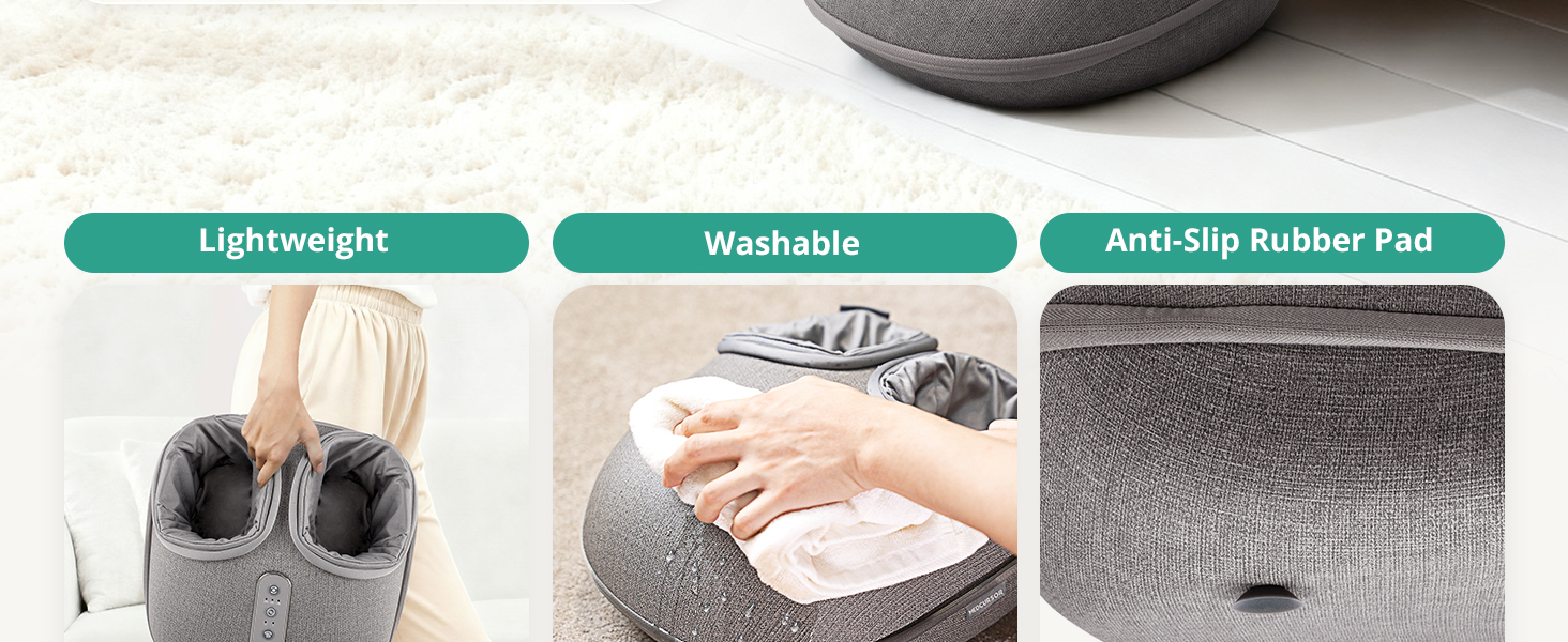 foot massager lightweight. washable anti-slip