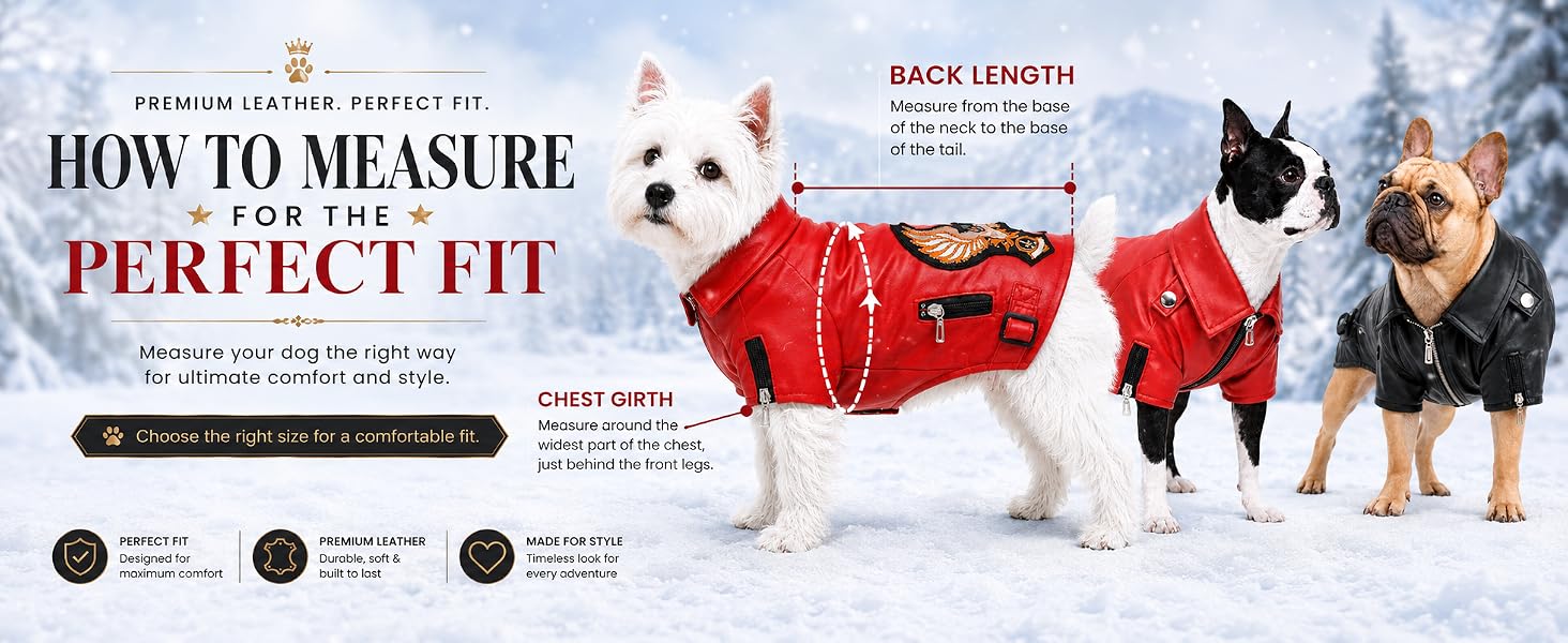 dog motorcycle jacket red leather dog jacket