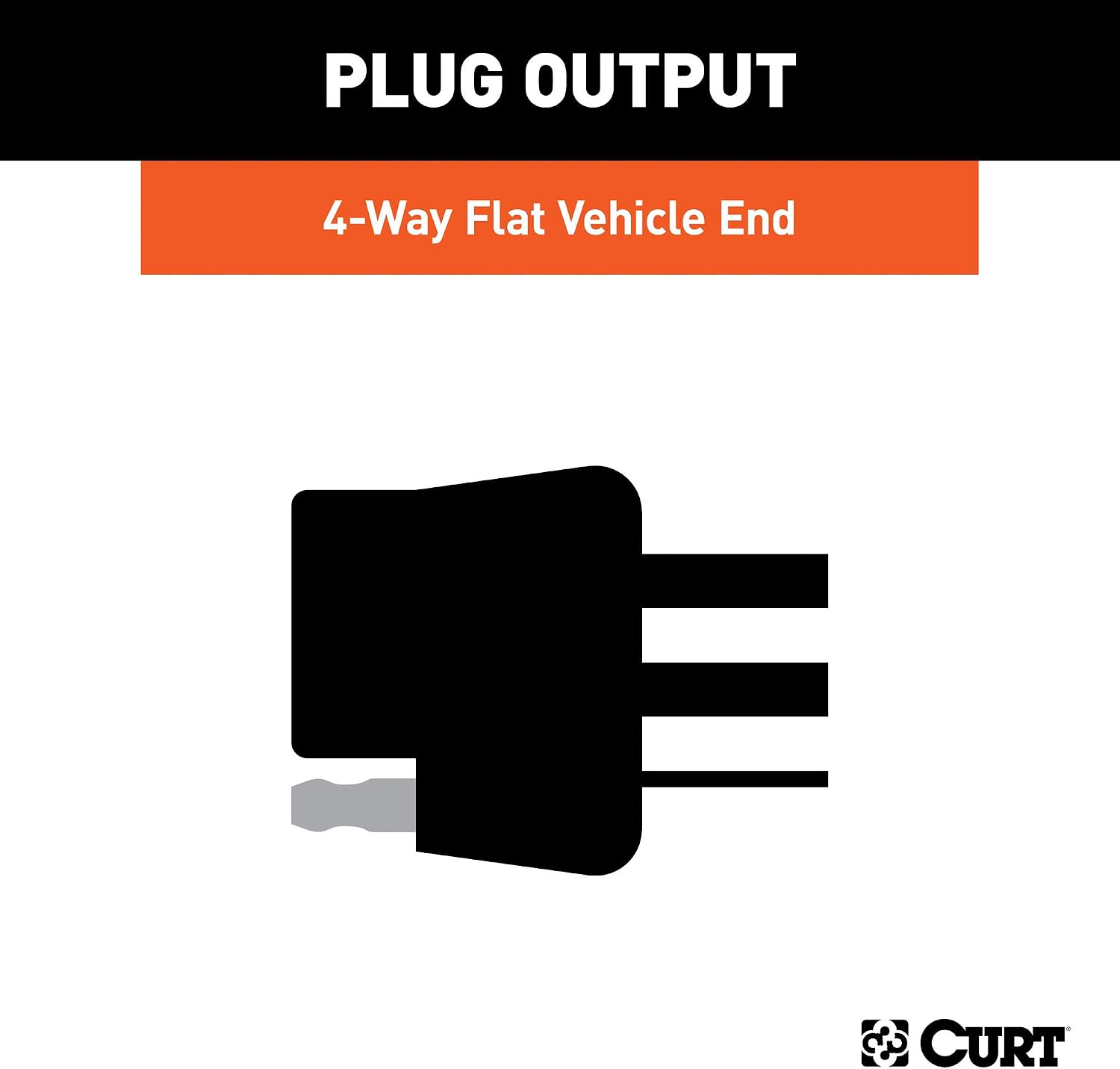 CURT 56093 Vehicle-Side Custom 4-Pin Trailer Wiring Harness for Select Ford Taurus, Lincoln MKS