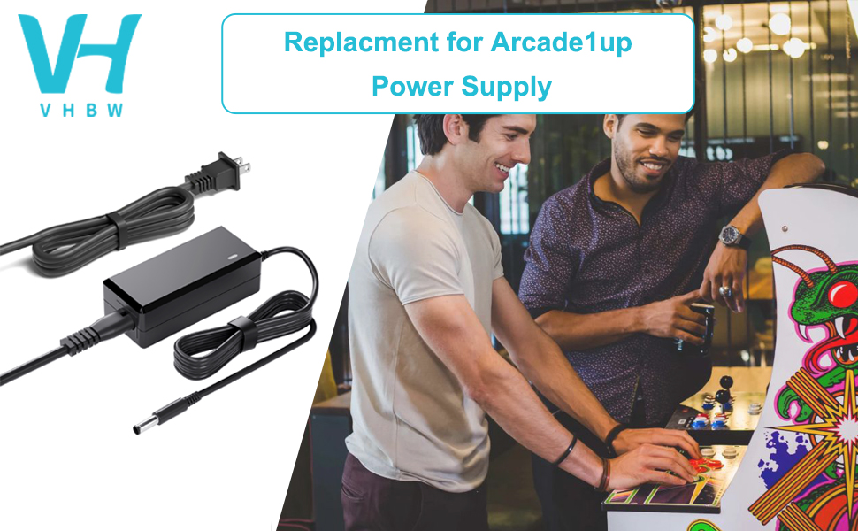 12V Power Cord for Arcade1up Game