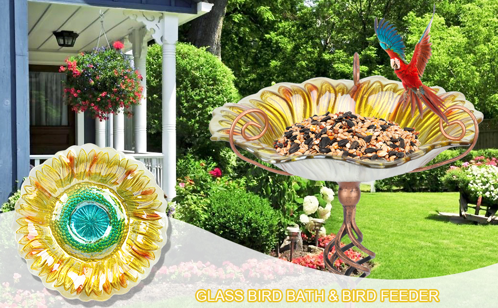 outdoor bird bath, bird baths for outdoors, bird bath bowl, bird bath with stake