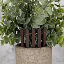brown miniature fence