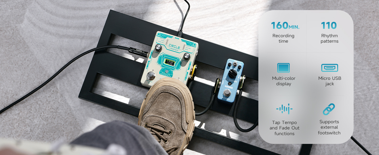 drum looper guitar pedal