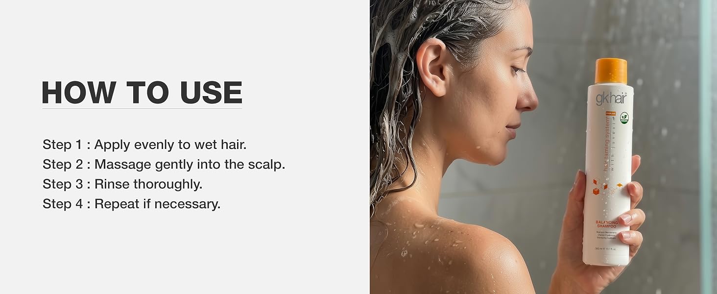 How to use balancing shampoo