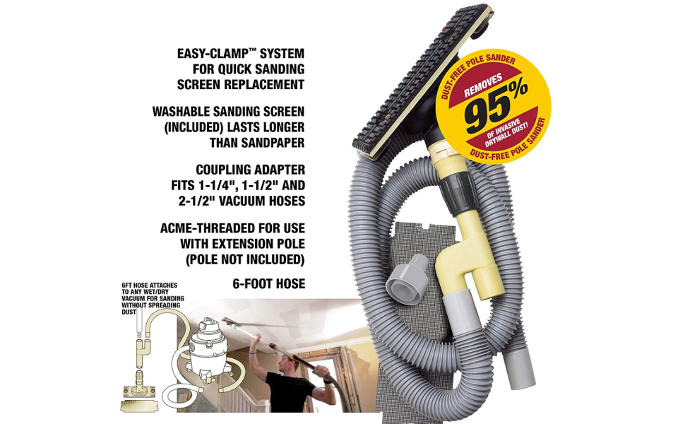 HYDE 09170 Dust Free Drywall Vacuum Sander Kit