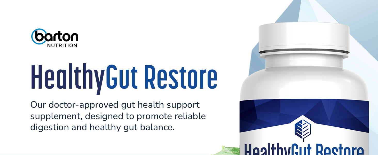 Healthy Gut Restore - Gut Health Supplements, Prebiotic and Probiotics for Digestive Health