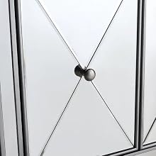 Mirrored Relection Andrea Hall Console DH-695 (Silver)