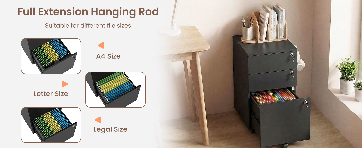 Under Desk File Organizer
