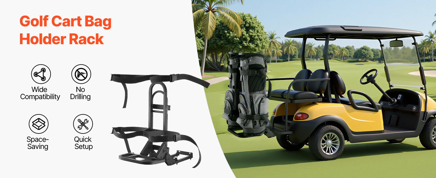 golf cart bag holder bracket