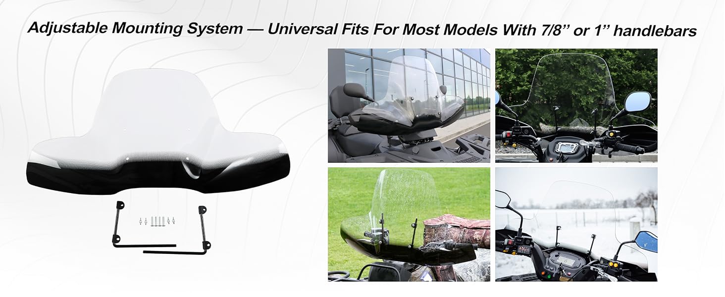 Universal Fits For Most Models With 7/8” or 1” handlebars