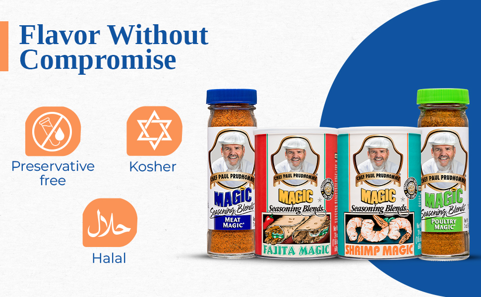 Chef Paul Magic Seasoning Blends