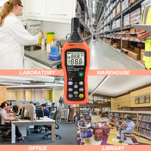 Test ambient temperature, relative humidity, wet bulb temperature and dew point temperature
