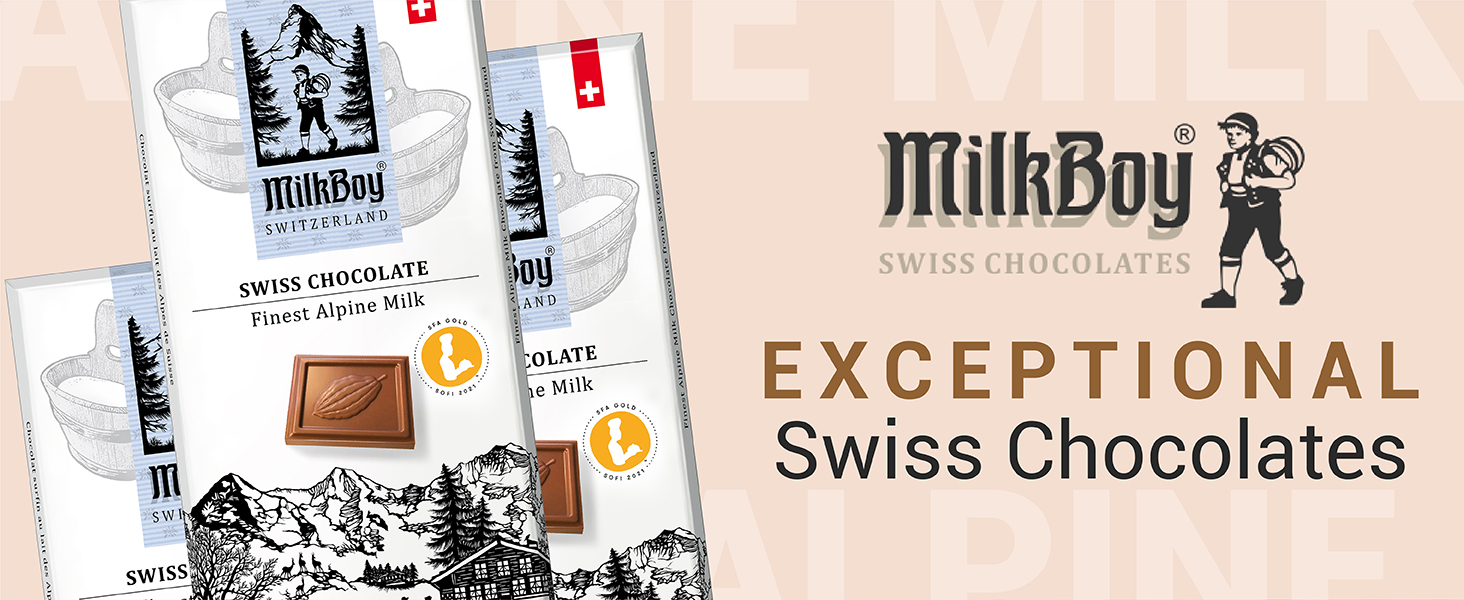 MilkBoy Swiss Chocolates made in Switzerland chocolate bars gourmet chocolate from Switzerland