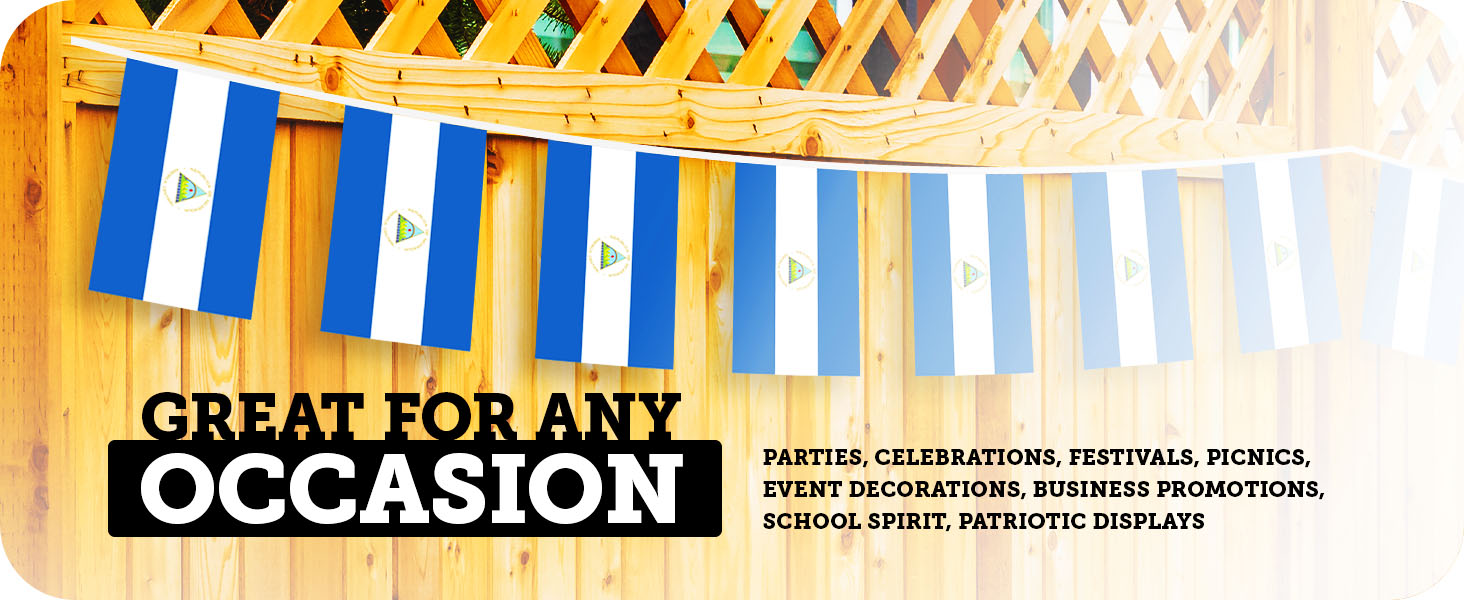 Great For Any Occasion Decor String Flag Fence Outdoor