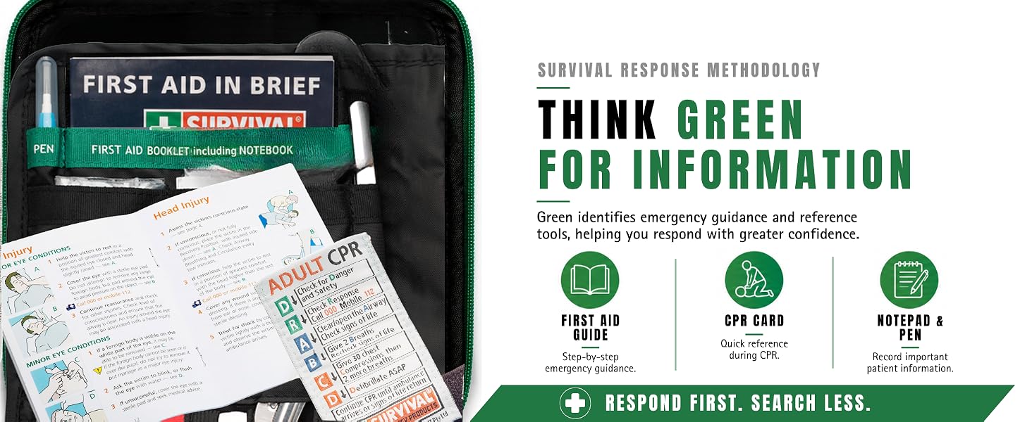 think green for information and guidance tools to hel you respond to emergencies with confidence
