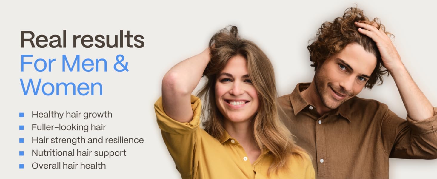 FoliGROWTH Hair Growth Supplement for Women &amp;amp; Men for Thicker, Fuller Hair