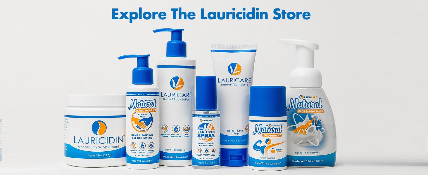 Lauricidin Store is filled with skin care products powered by Lauricidin