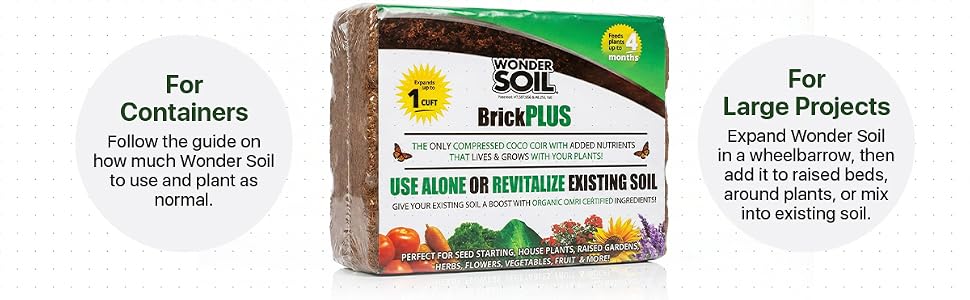 premium organic coco coir bricks compressed ready to use pre-mixed indoor outdoor plants worms