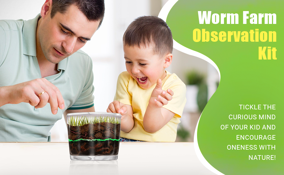 Worm Farm Observation Kit Tickle the Curious Mind of Your Kid and Encourage Oneness with Nature!