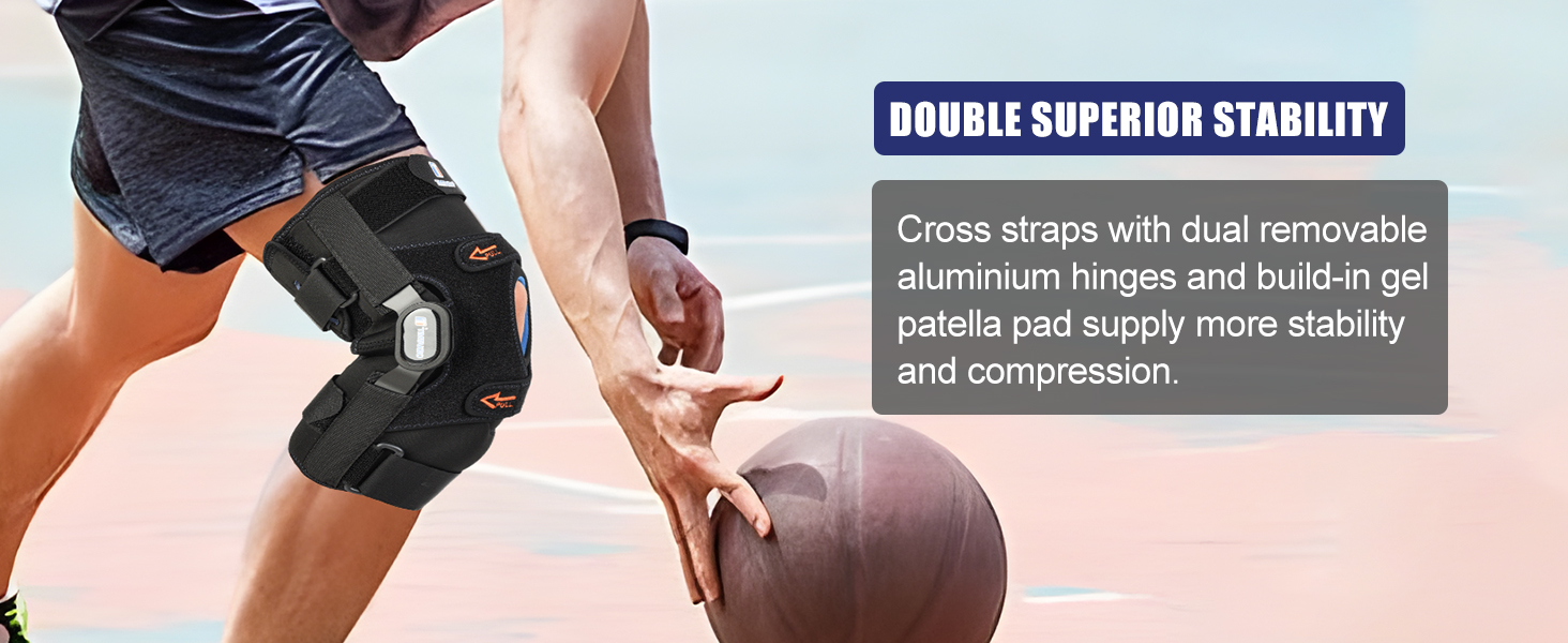 gel patella support hinged knee brace