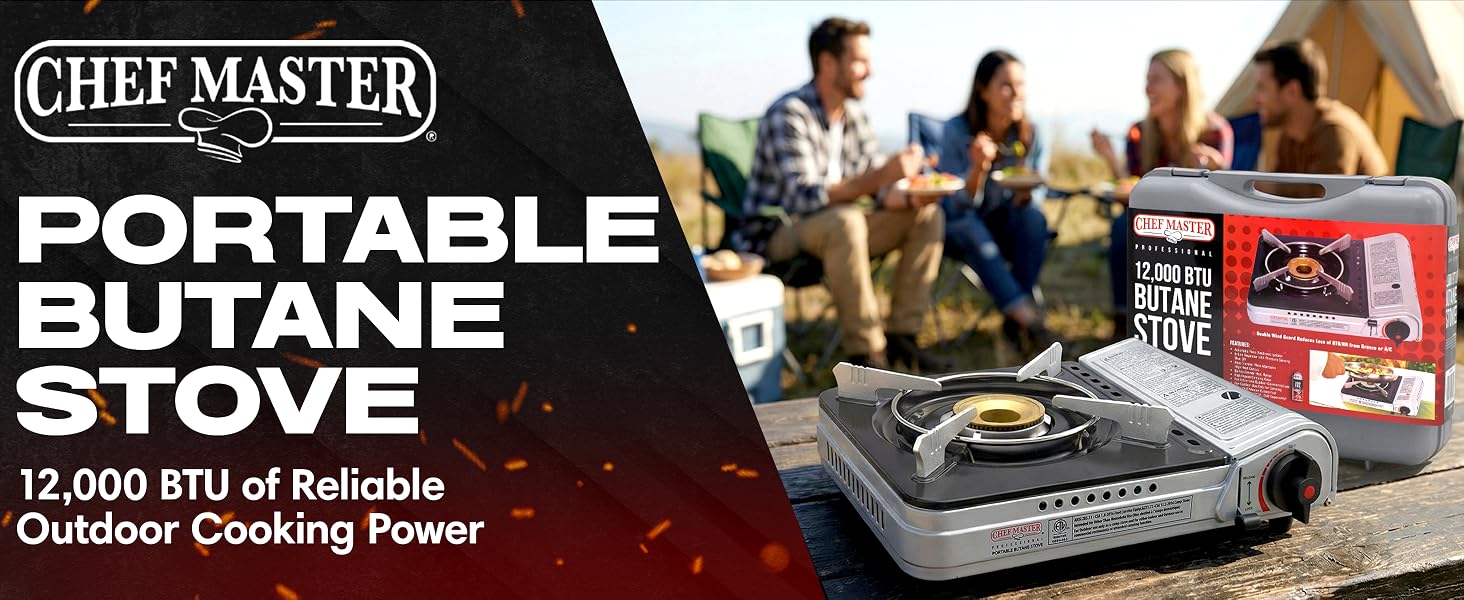 Wind Guard &amp;amp; Electronic Ignition - Portable Cooker &amp;amp; Burner Stove – 90235