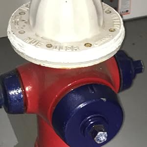Reflective hydrant using reflective paint.