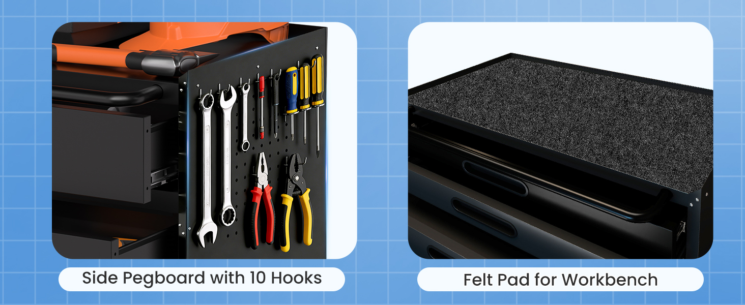 Tool Storage Cabinet with Wheels