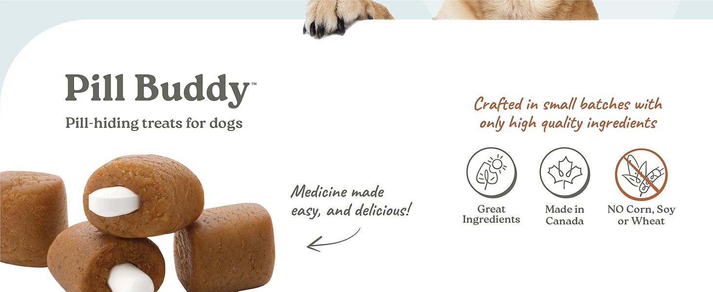 Pill Buddy pill hiding treats for dogs