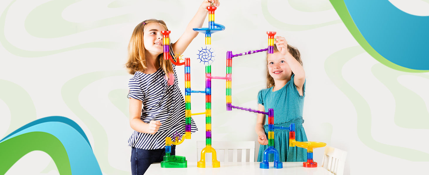 Original marble run building sets, STEM fun for kids