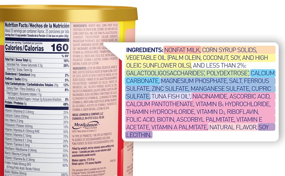 Enfagrow nutritional toddler drink, vitamins, minerals, complements your little one&amp;#39;s diet