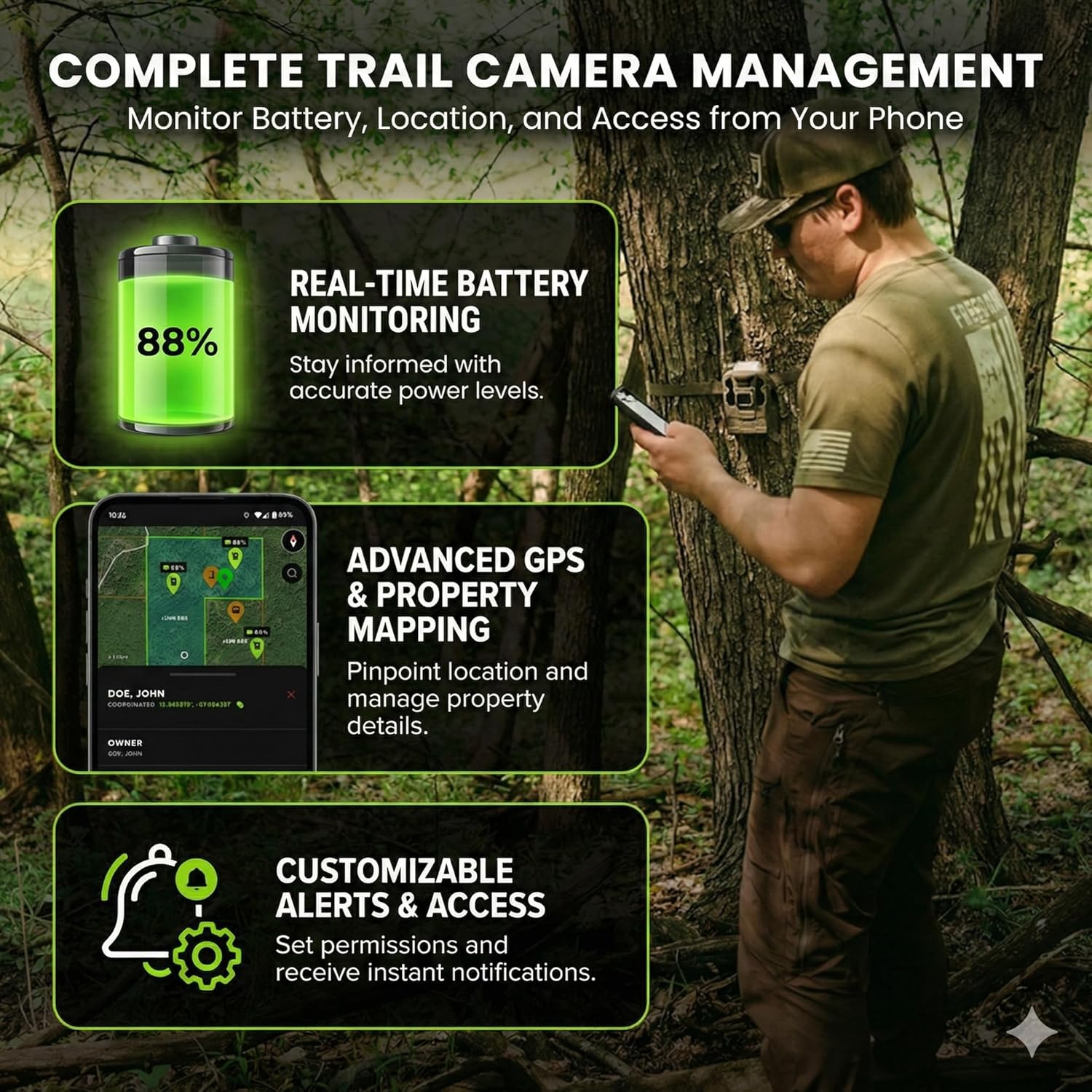 TACTACAM Reveal Pro 3.0 Cellular Trail Camera - Multi-Cellular Network, No-Glow IR, Wi-Fi Enabled, HD Photos & 1080p Videos
