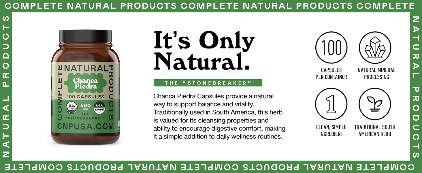 Pure stone breaker herb capsules organic plant based